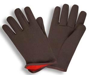 Tagged Red Lined Jersey Gloves - Work Gloves